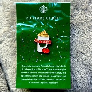 Starbucks 20th Anniversary PSL Pin
